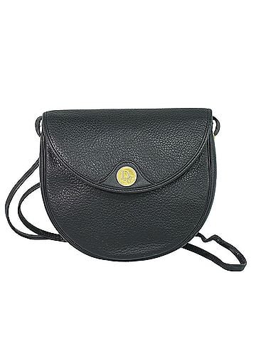 Dior Vintage Shoulder Bag Leather Black Leather Shoulder Bag Bag (view 1)