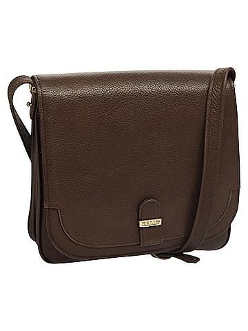 Bally Vintage Shoulder Bag Leather Brown Leather Shoulder Bag Bag (view 1)