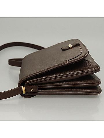 Bally Vintage Shoulder Bag Leather Brown Leather Shoulder Bag Bag (view 2)