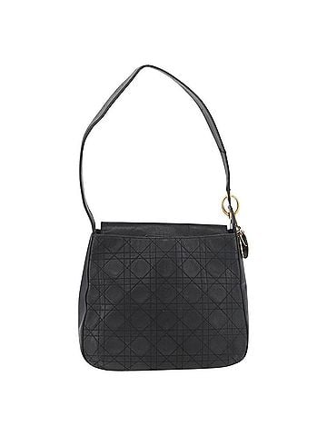 Dior Vintage Shoulder Bag Leather Black Leather Shoulder Bag Bag (view 1)