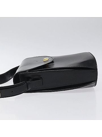 Bally Vintage Shoulder Bag Leather Black Leather Shoulder Bag Bag (view 2)