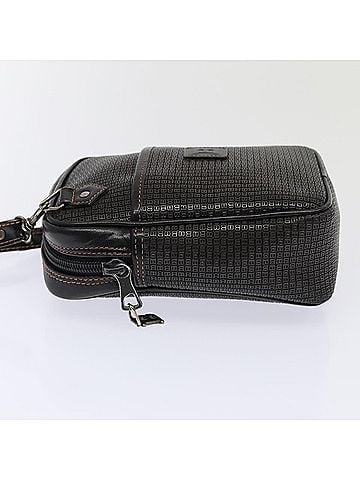 Bally Vintage Shoulder Bag Pvc And Leather Black Pvc Shoulder Bag Bag (view 2)