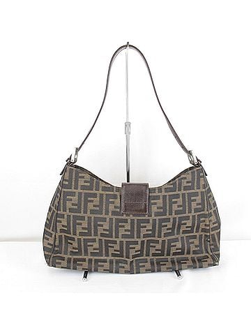 Fendi FENDI Zucca pattern Mamma Bucket Shoulder Bag, Canvas, Brown, Women's (view 2)