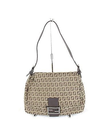 Fendi FENDI Zucchino Mamma Bucket Shoulder Bag, Canvas, Beige, Women's (view 1)