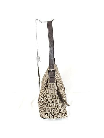 Fendi FENDI Zucchino Mamma Bucket Shoulder Bag, Canvas, Beige, Women's (view 2)