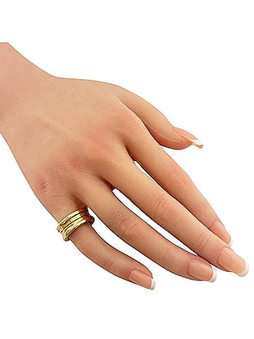 Bvlgari BVLGARI B.zero1 3-band ring, BVLGARI, 18K yellow gold, 50ct, women's, (view 2)
