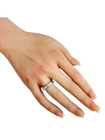 Bvlgari BVLGARI Ring, 1, 18K White Gold, Diamond, Women's Ring (view 2)