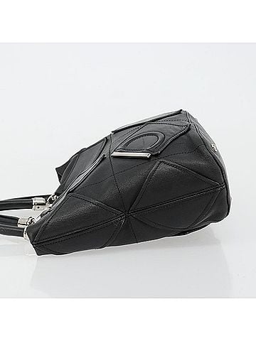 Salvatore Ferragamo Vintage Handbag Leather Black Leather Handbag (view 2)