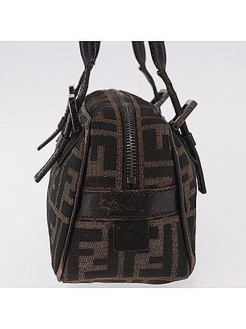 Fendi Zucca Tote Bag Ff Motif Multicolour Canvas Shoulder Bag Bag (view 2)