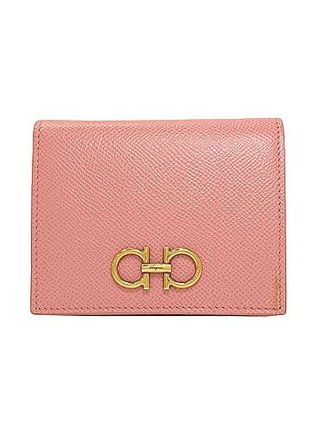 Salvatore Ferragamo Salvatore Ferragamo Gancini hardware bi-fold wallet, leather, women's. (view 1)