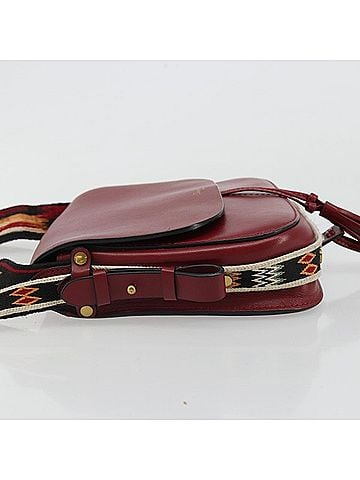 Dior Diorodeo Flap Bag Leather Red Leather Shoulder Bag Bag (view 2)
