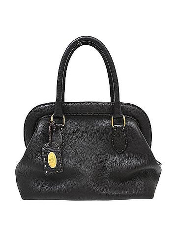 Fendi Selleria Frame Doctor Bag Leather Brown Leather Handbag (view 1)