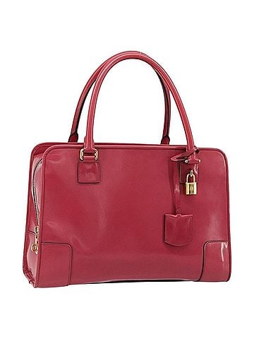 Loewe Amazona Bag Patent Pink Patent_Leather Handbag (view 1)