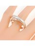 Hermès 100% Sterling Silver Silver Toned Hermes Vertige Ring One size - photo 5
