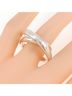Hermès 100% Sterling Silver Silver Toned Hermes Vertige Ring One size - photo 5