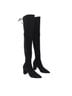 Stuart Weitzman 100% Suede Solid Black Boots Size 5 1/2 - photo 1