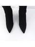 Stuart Weitzman 100% Suede Solid Black Boots Size 5 1/2 - photo 4