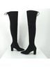 Stuart Weitzman 100% Suede Solid Black Boots Size 5 1/2 - photo 5
