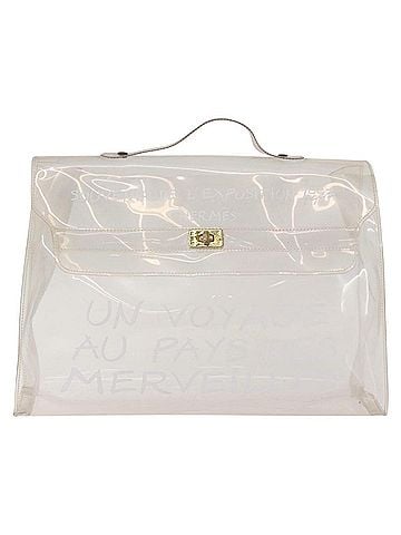 Hermès Kelly Handbag Vinyl Clear Plastic Handbag (view 1)