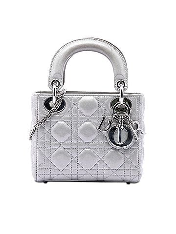 Dior Mini Iridescent Lambskin Cannage Lady Dior (view 1)