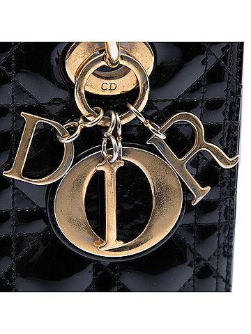 Dior Medium Patent Cannage Lady Dior (view 2)