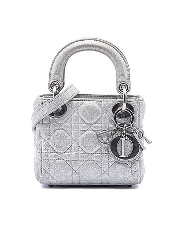 Dior Micro Metallic Calfskin Cannage Lady Dior (view 1)