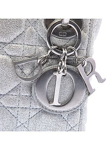 Dior Micro Metallic Calfskin Cannage Lady Dior (view 2)