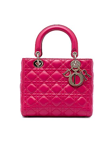 Dior Medium Lambskin Cannage Lady Dior (view 1)