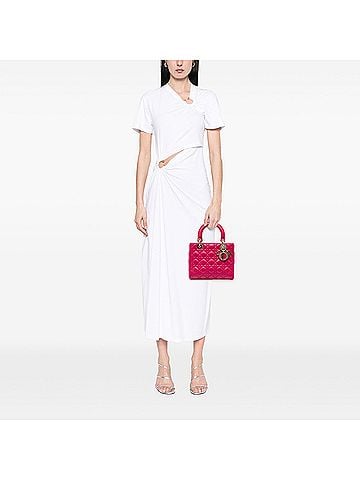 Dior Medium Lambskin Cannage Lady Dior (view 2)