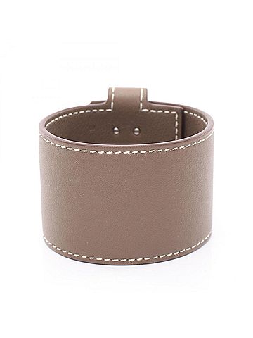 Hermès Hermes Kelly Twist GM Etoupe Bracelet Accessory Stainless Steel Leather Women's Gray/Silver (view 2)