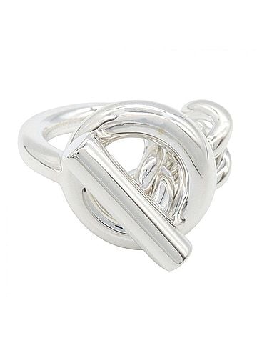 Hermès Hermes Croisette GM Ring, Sterling Silver 925, Women's, Tone, H104587B 00049 (view 2)
