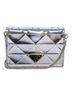 Prada 100% Leather Solid Silver Chain Wallet Embellished Leather Silver Leather Wallets Accessory One size - photo 1