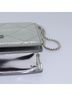Prada 100% Leather Solid Silver Chain Wallet Embellished Leather Silver Leather Wallets Accessory One size - photo 8