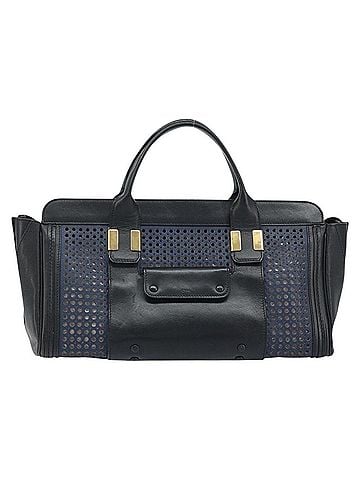 Chloé Alice Satchel Leather Black Leather Handbag (view 1)
