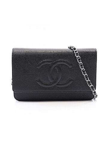 Chanel Chanel Coco Mark Shoulder Bag/Handbag, Caviar Leather (Grained Calfskin), Women's, Black (view 1)