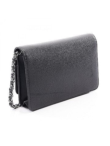 Chanel Chanel Coco Mark Shoulder Bag/Handbag, Caviar Leather (Grained Calfskin), Women's, Black (view 2)