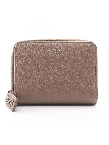 Yves Saint Laurent Yves Saint Laurent Saint Laurent Paris Rive Gauche Bi-fold Wallet, Leather, Women's, Gray, 414661 (view 1)