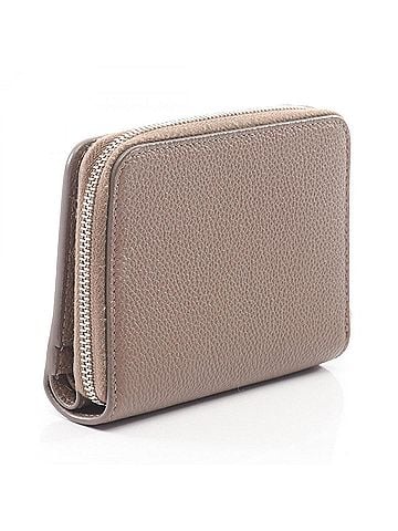 Yves Saint Laurent Yves Saint Laurent Saint Laurent Paris Rive Gauche Bi-fold Wallet, Leather, Women's, Gray, 414661 (view 2)