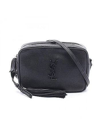 Yves Saint Laurent Yves Saint Laurent Saint Laurent Paris LOU Monogram Shoulder Bag/Handbag, Leather, Women's, Black, 574494 (view 1)