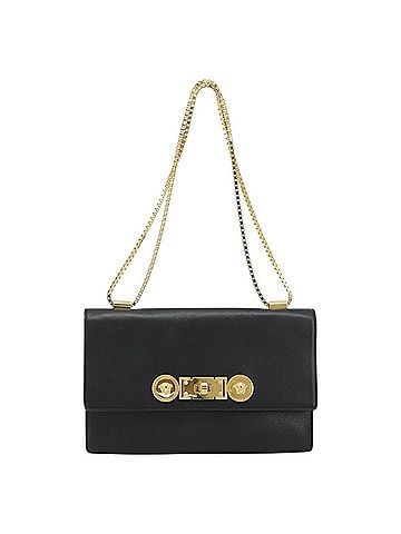 Versace Medusa Flap Chain Bag Leather Black Leather Shoulder Bag Bag (view 1)