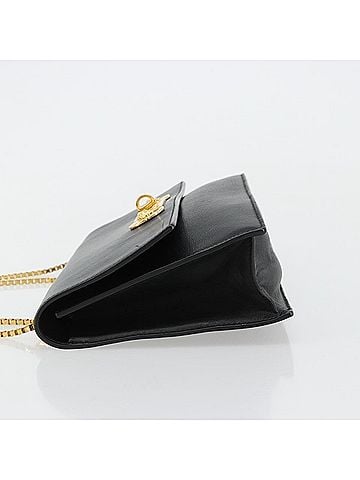 Versace Medusa Flap Chain Bag Leather Black Leather Shoulder Bag Bag (view 2)