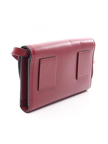 Salvatore Ferragamo Salvatore Ferragamo Gancini Shoulder Bag/Handbag, Leather, Women's, Red, 22D776 (view 2)