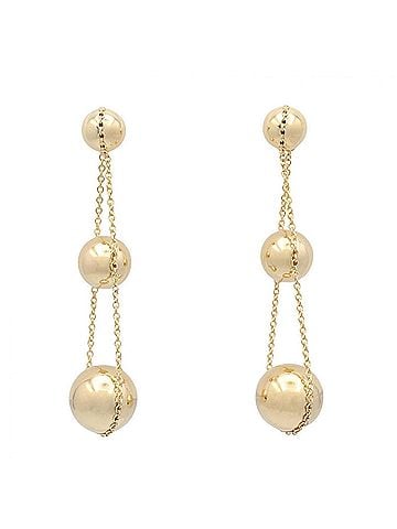 Tiffany & Co. Tiffany & Co. HardWear Triple Drop Earrings, 18K (Yellow Gold), Women's Jewelry, Gold Tone (view 1)