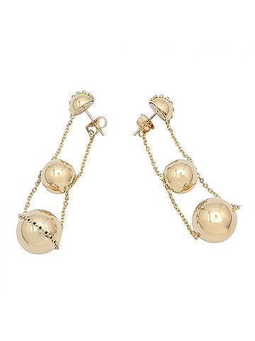 Tiffany & Co. Tiffany & Co. HardWear Triple Drop Earrings, 18K (Yellow Gold), Women's Jewelry, Gold Tone (view 2)