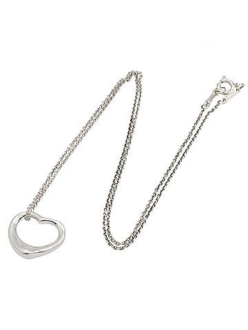Tiffany & Co. Tiffany & Co. Open Heart Necklace, Sterling Silver 925, Women's Tone (view 2)