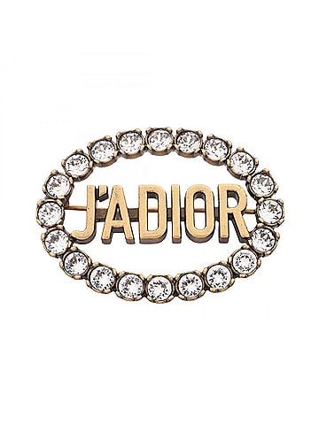 Christian Dior Christian Dior Dior J'ADIOR Brooch Accessory, Gold Plated (GP), Rhinestone, Women's, Tone, Clear Tone (view 1)