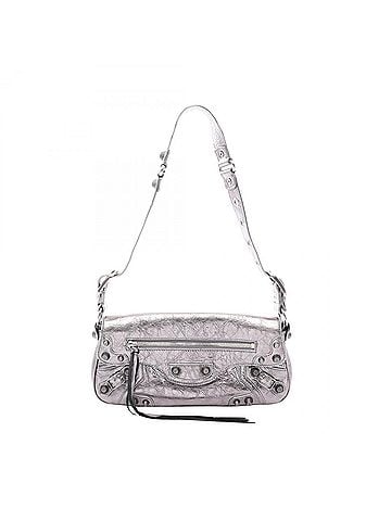 Balenciaga Balenciaga BALENCIAGA Le Cagole S Shoulder Bag Handbag Leather Women's Silver 771640 (view 1)