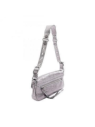 Balenciaga Balenciaga BALENCIAGA Le Cagole S Shoulder Bag Handbag Leather Women's Silver 771640 (view 2)