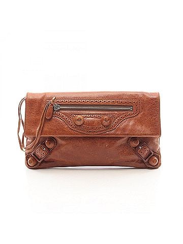 Balenciaga Balenciaga Giant Envelope Second Bag Clutch Handbag Leather Men's Brown 204534467891 (view 1)