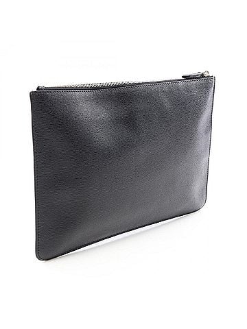Fendi Fendi Karlito Second Bag Clutch Handbag Leather Men's Black (view 2)